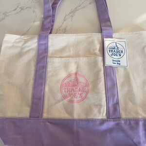 Trader Joe’s large Lavender Reusable Tote Bag